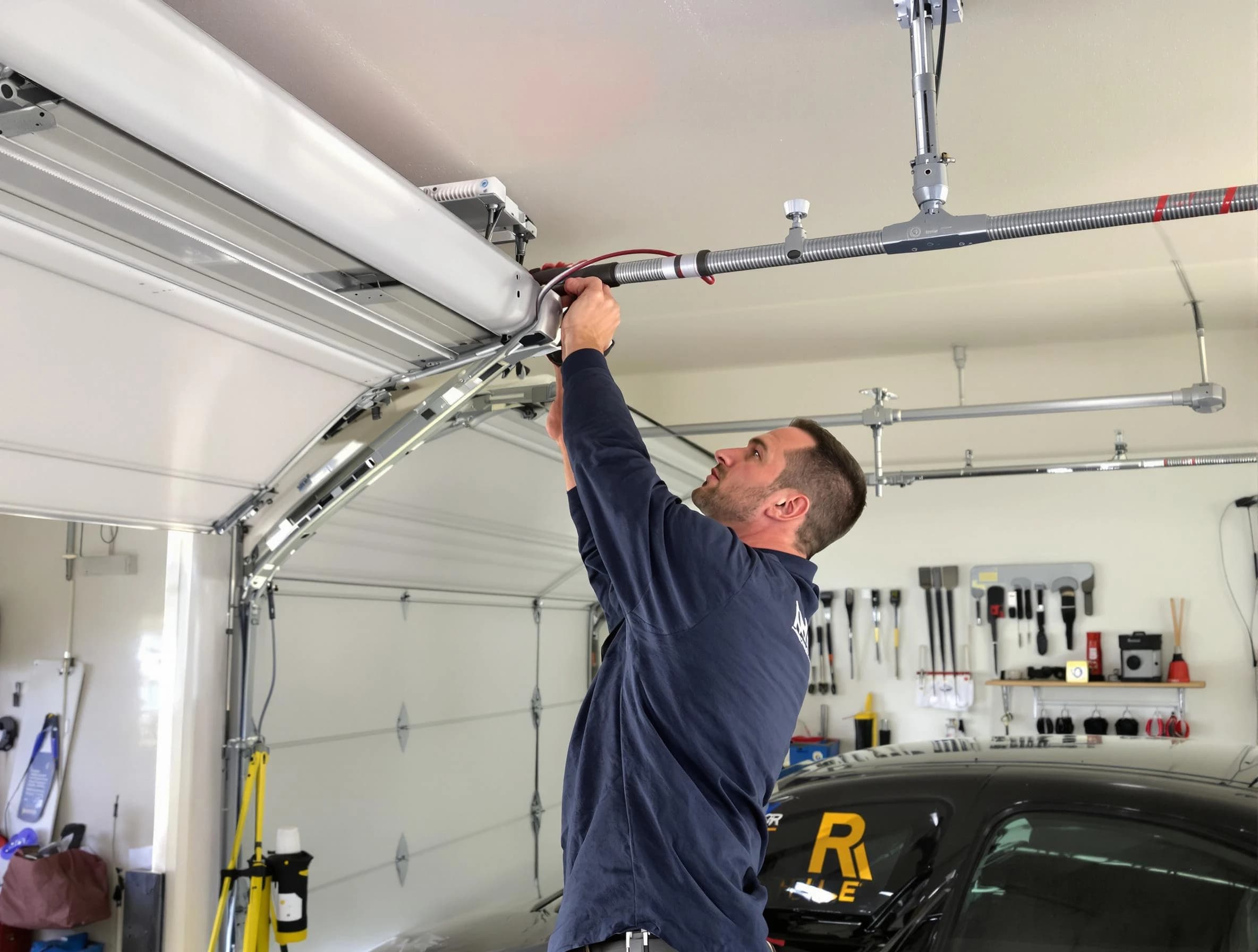 South Strabane Garage Door Repair technician performing garage door cable repair in South Strabane