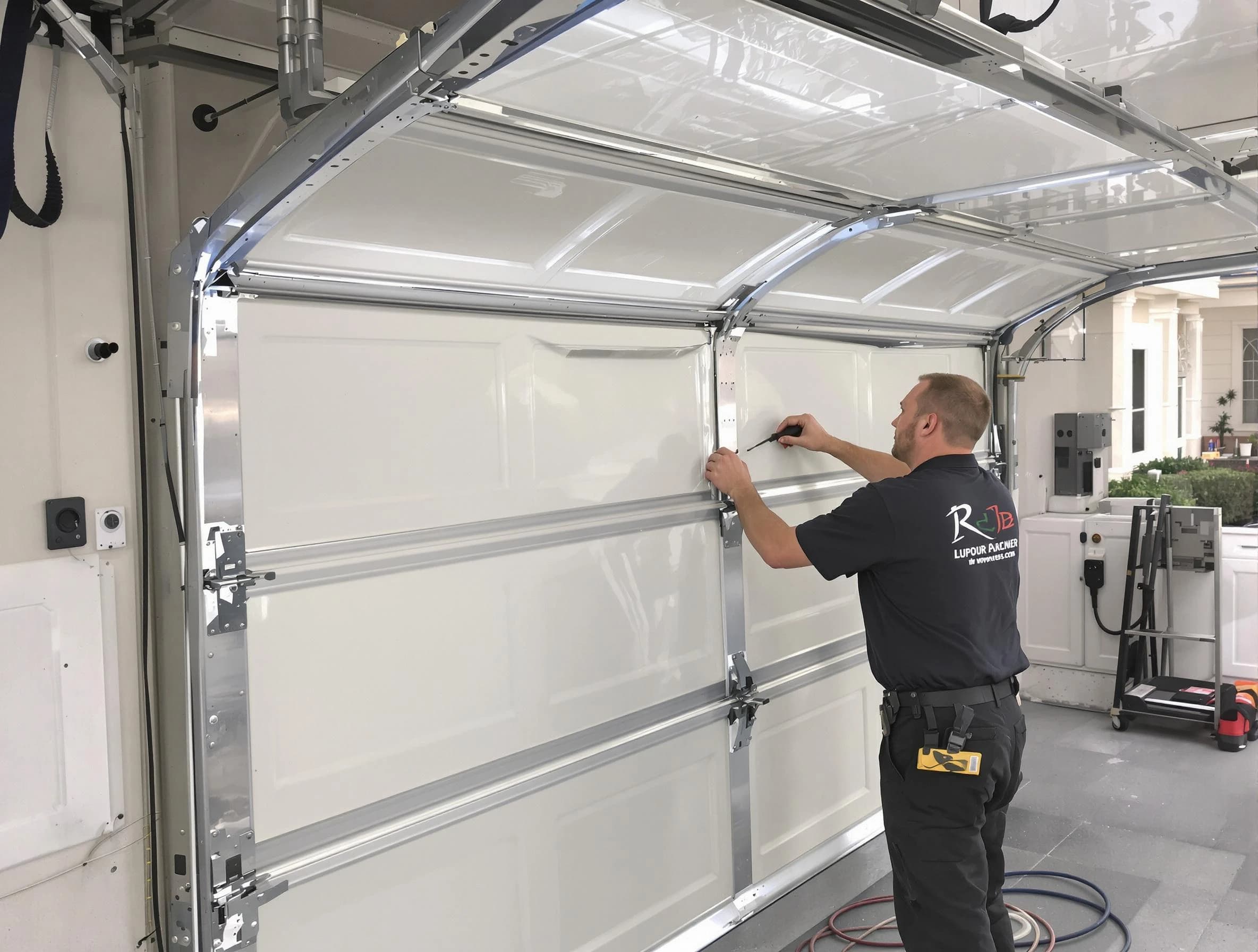 South Strabane Garage Door Repair professional performing panel repair in South Strabane