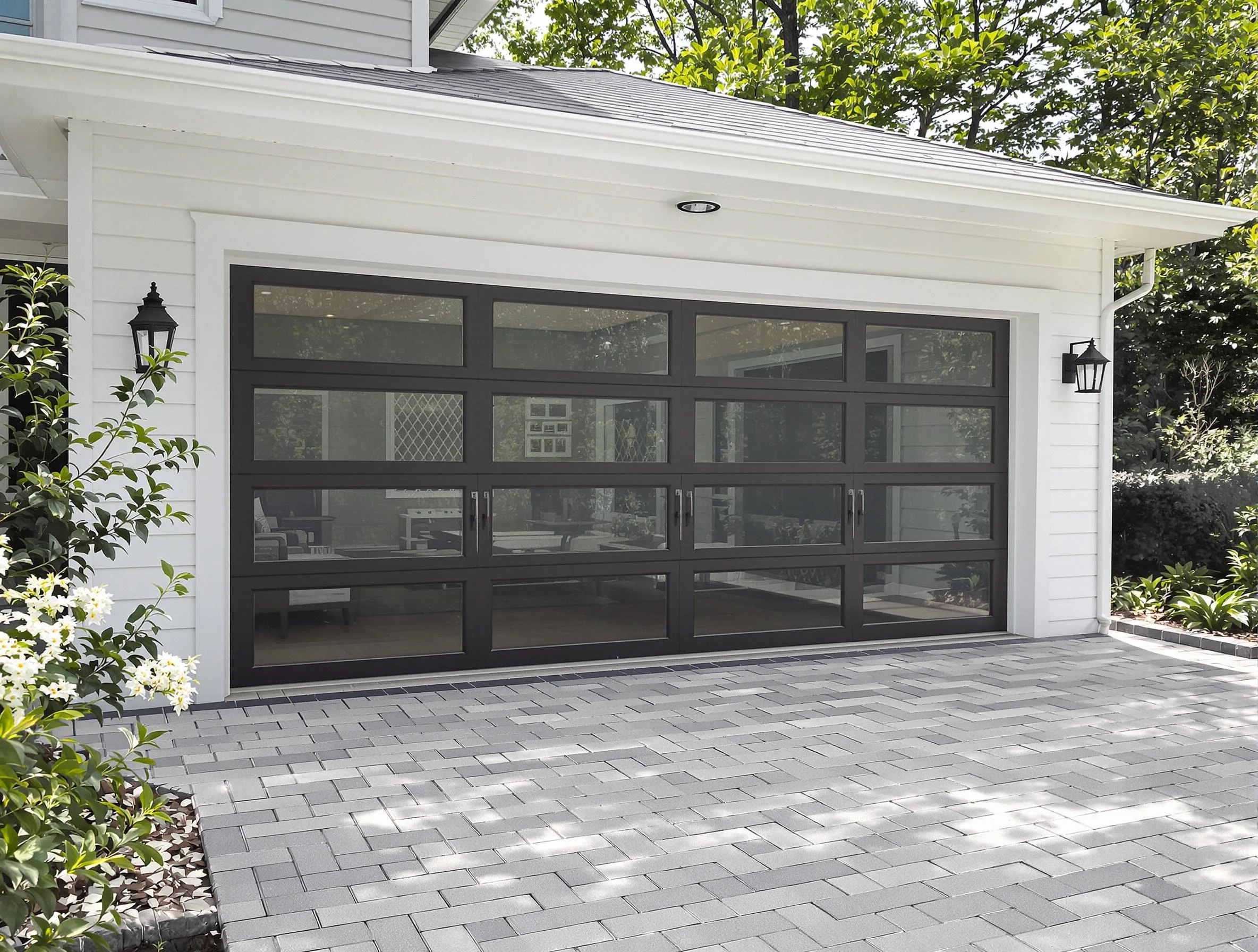South Strabane Garage Door Repair design specialist presenting custom garage door options to South Strabane homeowner